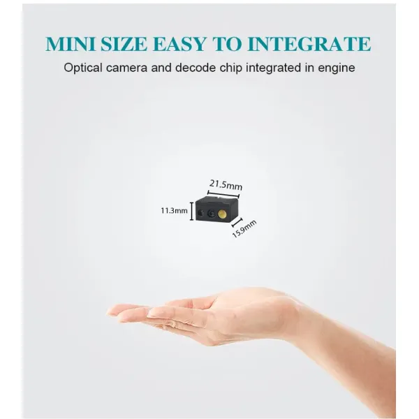 Small Embedded 1D 2D Barcode Scanner Module with OCR Passport and Auto Scan Function
