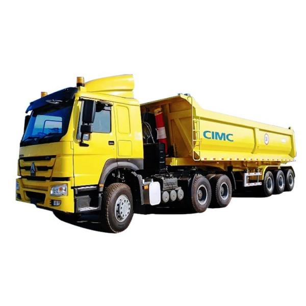 Quality CIMC 3 Axle 60/80 Ton Semi Tipper Trailer for Sale Near Me with Lower Price Manufacturer for sale