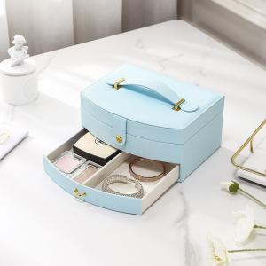 China Multi Layer Clamshell Ornaments Storage Box Large Capacity For Hairpin Earrings Necklace wholesale