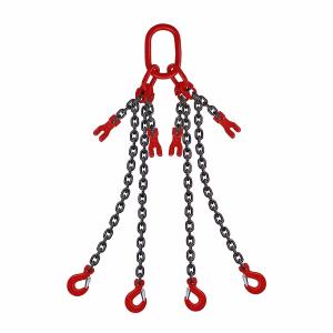 China G80 G100 Four Legs Lifting Chain Sling Hook Chain for Link Function Other in Black on sale