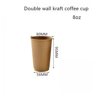China PE Coated 300gsm Kraft Paper Coffee Cups BPA Free wholesale