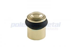 China ISO Approved Custom Metal Hardware , Bright Brass Solid Brass Kitchen Modern Door Stop wholesale