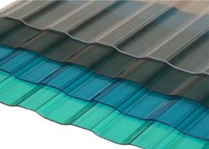 China Greenhouse Harmless Transparent Roof Tiles , Explosionproof Corrugated Roof Sheet on sale