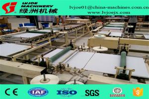 China PLC System Gypsum Board Ceiling Tiles PVC Flim Tape Edge Machine 380V on sale