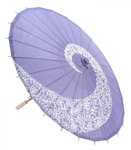 Quality 32" Purple Twist Paper Parasol for sale