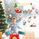 Non Toxic Christmas Wall Art Stickers PMS/CMYK Color Decorative For Window