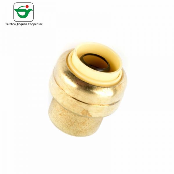 Quality 3/4" Quick Connect Brass Tube End Caps Fittings For Compressed Air for sale