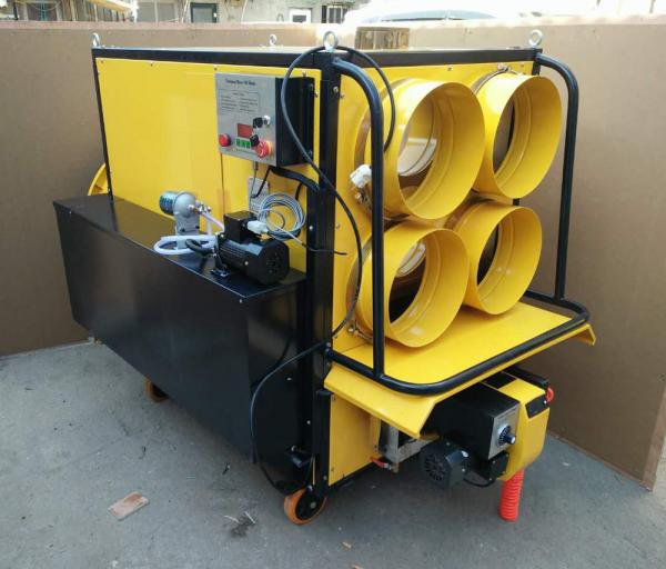 Quality 200Kw Waste Oil Heater Efficiency In Construction Site Playground Tunnel for sale