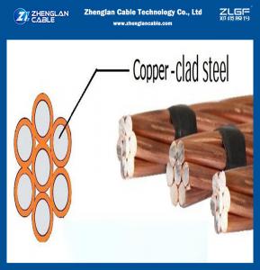 China 7#8AWG Copper Clad Steel Wire For Electrical Conductors Purposes ASTM B228 wholesale