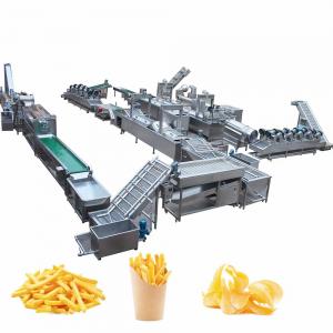 China Top Quality Continuous Conveyor Fried Rice Potato French Fries Chicken Automated Deep Fryer Machine wholesale
