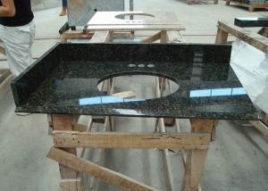 China Dark Green Uba Tuba Granite Countertops , Polished Granite Stone Countertops on sale