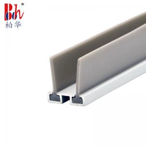 China Windproof Door Bottom Seal Strip Aluminium Alloy With TPE Rubber Tape on sale