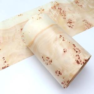China Burl Mappa Solid Wood Veneer 0.50mm For Furniture Acoustic Guitar Surface wholesale