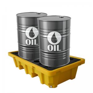 China Double 200L PE Oil Plastic Spill Pallets Spill Containment Platform on sale