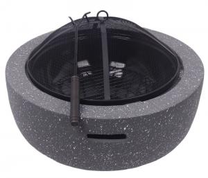 China Cool Camping MGO Stone Design 59.5*34.5cm Steel Barbecue Grill Portable Fire Pit wholesale