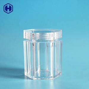 China Transparent PS Food Grade Plastic Jars Recyclable Food Sample Containers on sale