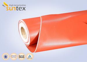 China 3732 Red Thermal Insulation Fabric Fireproof Fiberglass Cloth Silicone Rubber Coating wholesale