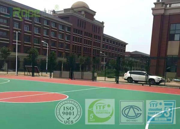 Quality Wear Resistant Outdoor Basketball Court Flooring , Multi Purpose Outdoor Sports Courts for sale