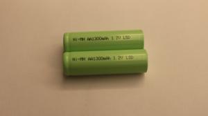 China Low Discharge 1300mAh 1.2V aaa nimh rechargeable batteries Green Energy wholesale