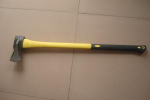 China wedge axe with fiberglass handle, 1kg, 2kg, 3kg, wood splitting axe factory supplier from china wholesale