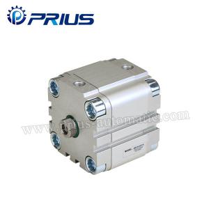 China FESTO Type Pneumatic Compact Cylinder , Double Acting Cylinder With Tie Rod Rubber Buffer wholesale