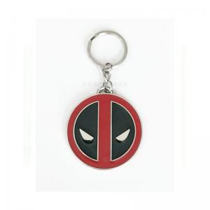 China Small 3d Eco-friendly Metal Key Ring Marvel Heroes Deadpool For Kids Gifts wholesale