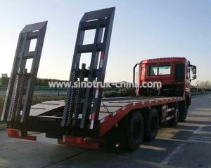 China 12 Wheels Flatbed Tow Truck Wreckers / Heavy Duty Commercial Trucks With Platfrom on sale