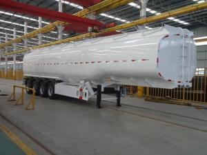 China 35 Ton 42m³ Stainless Steel Jet Crude Oil Tanker / Fuel Tank Trailer wholesale