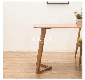 China Latest Designs Solid Wood Furniture White Oak Dining Table wholesale
