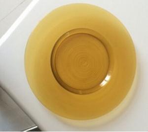 China amber solid color glass dish plates high quality wholesale wholesale