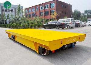 China Low Bed 30t Heavy Load Battery Powered Rail Flat Transfer Platform Trolley wholesale
