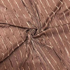 China 240gsm Sparkling Plush Spandex Velvet Velour Fabric Stripe Jacquard Bronzing wholesale