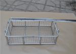 Rugged Stainless Steel Wire Mesh Basket With Moved Handle For Fruit
