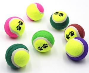 China Interactive Safe Rubber Pet Tennis Balls For Traning Exercise Playing wholesale