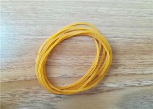 China Custom Durable Rubber Bands For Money / Yellow Elastic Rubber Bands O Shape wholesale