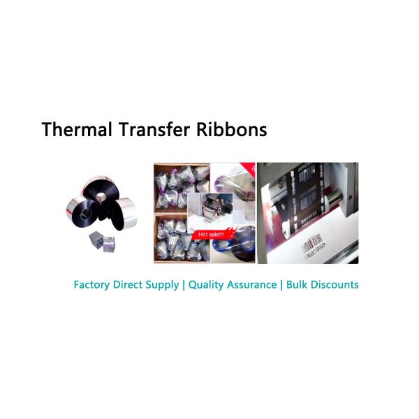 110mm Thermal Transfer Barcode Ribbon High Accuracy Environmental Friendly