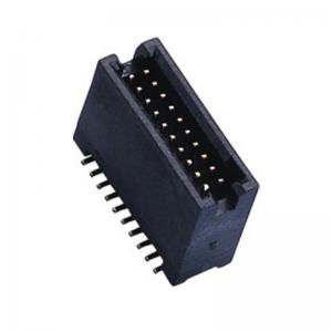 China black plastic 1.27 Box Header 50Pin SMT LCP With Diff.Post high  temperature material   ROHS wholesale