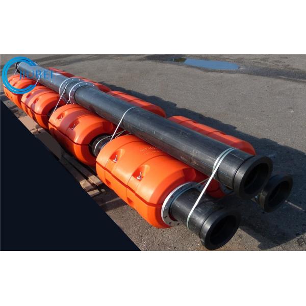Connection Steel Flanges HDPE Slurry Pipe With Pressure 0.4 - 2.0Mpa