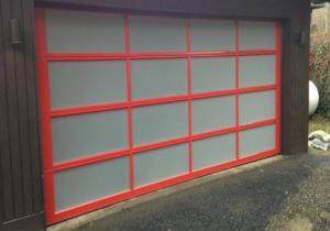 China 220/230V Transparent Garage Door , Modern Aluminum Garage Doors Firm Structure wholesale