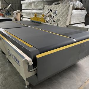 China Automatic Flipping 3.37KW Computerized Automatic Mattress Tape Edge Machine  50-500mm Sewing Thickness on sale