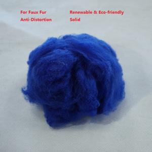 China 65mm Faux Fur PSF Polyester Staple Fiber Anti Distortion wholesale