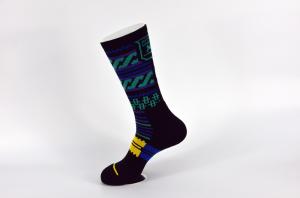 China Anti - Bacterial / Anti - Slip Athletic Basketball Socks With Different Colors wholesale