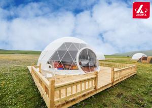 China Waterproof 6M Glamping Geodesic Dome Tent Hotel For Resort wholesale