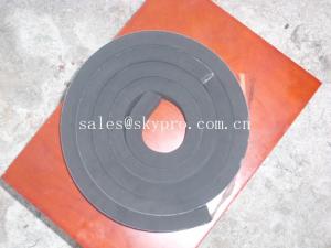 China Black neoprene tape strip with self-adhesive PSA backing one side wholesale