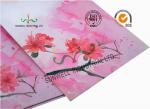 Normal Finising Ordinary Paper Custom Printed Envelopes 4 Colors Peach Flowers