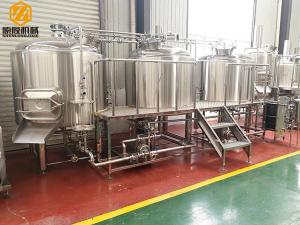 China three vessels professional brewing equipment 1000L combination brewhouse with 6 fermenters wholesale
