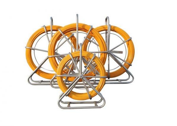 Quality Metal Frame Flexible Cable Duct Rodder Plastic Layer With Rubber Wheels for sale