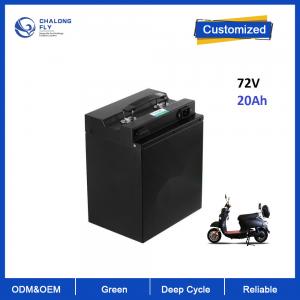 China Customized BMS Deep Cycle 72V 20Ah 25Ah 30A Ebike Electric Scooter Motorcycle Lifepo4 Phosphate Lithium Battery OEM ODM on sale