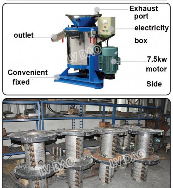 7.5 Kw Plastic Dewatering Machine LGS High Efficiency Centrifugal Dewatering Machine 800kg/H