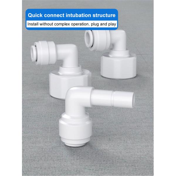 Hose Adapter Water Filter Fittings 2 To 3 Points Threaded Silicone Water Purifier Elbow